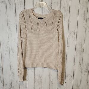 🎅American Eagle Outfitters Beige Knit Sweater Small